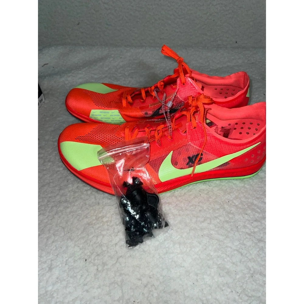 Nike ZoomX Dragonfly XC Mens 13 Bright Crimson Volt Racing Spikes DX7992-800